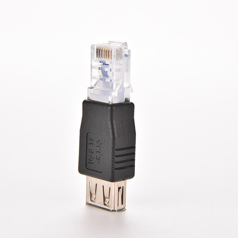 Laptop LAN Network Cable Ethernet Converter Plug JETTING PC Crystal Head RJ45 Male to USB 2.0 AF A Female Adapter Connector