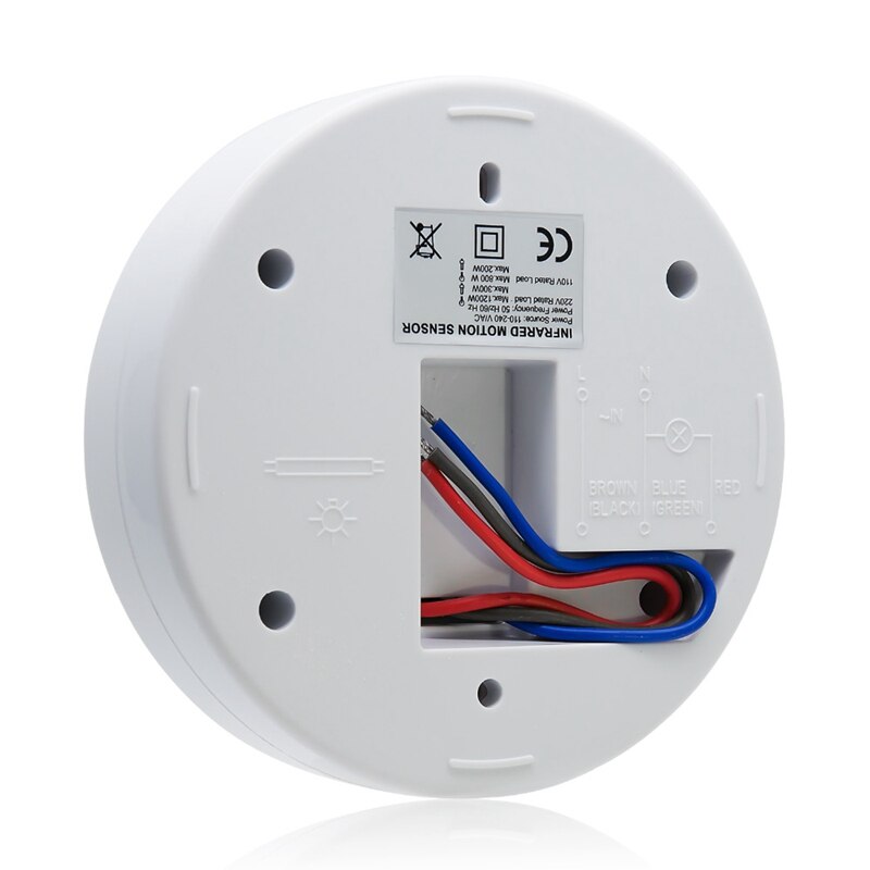 Motion Sensor,3 Detectoren 360 Graden Plafond Pir Beweging Sensor Licht Schakelaar 110-240V Voor Badkamer