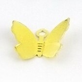 BoYuTe 100Pcs 11*13MM Schmetterling Charms Diy Hand Made Metall Messing Zubehör Teile für Haar Schmuck Machen: Gold Plated