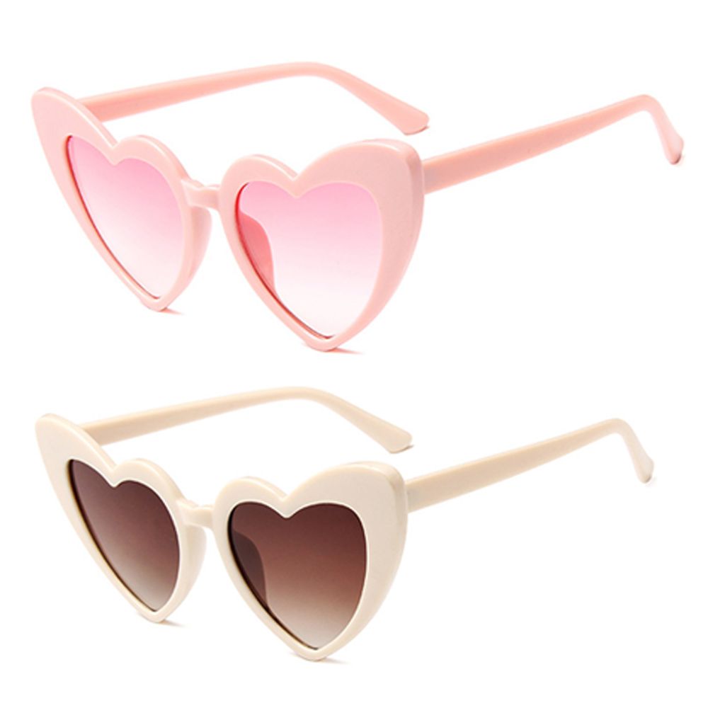 Heart Shaped Sonnenbrillen für Frauen Liebe Herz Sonnenbrille UV400 Schutz Brillen