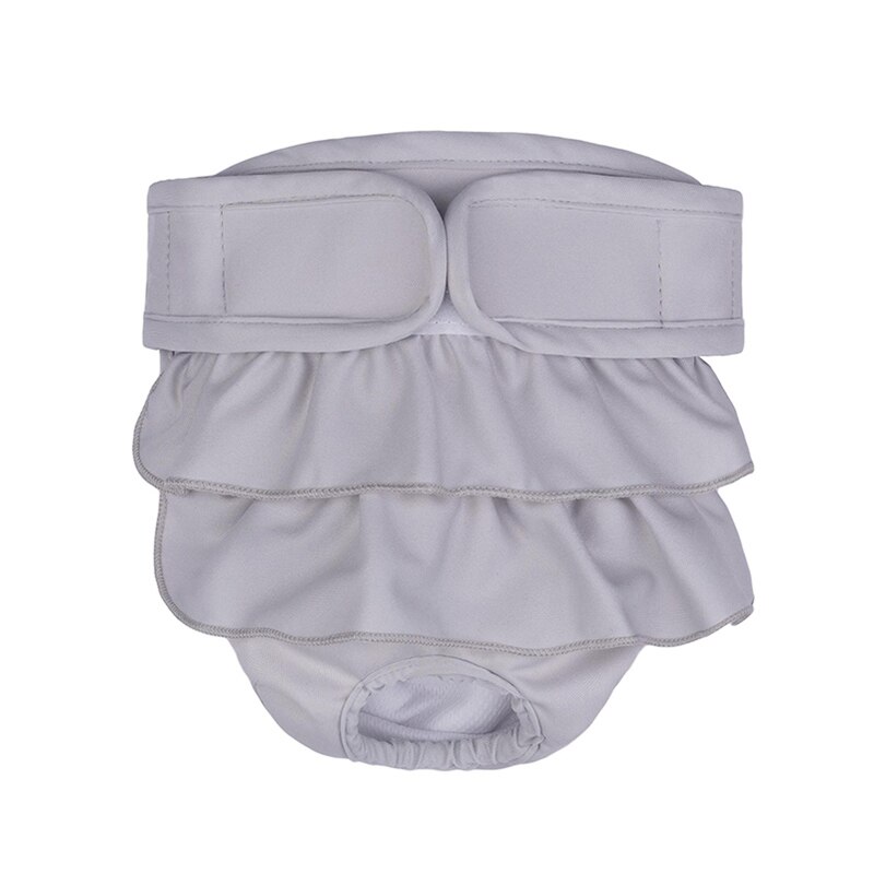 Reusable Female Pet Physiological Pants Washable Big Dog Sanitary Panties Diapers for Medium Large Dogs mascotas Supplies: XXL / GRAY