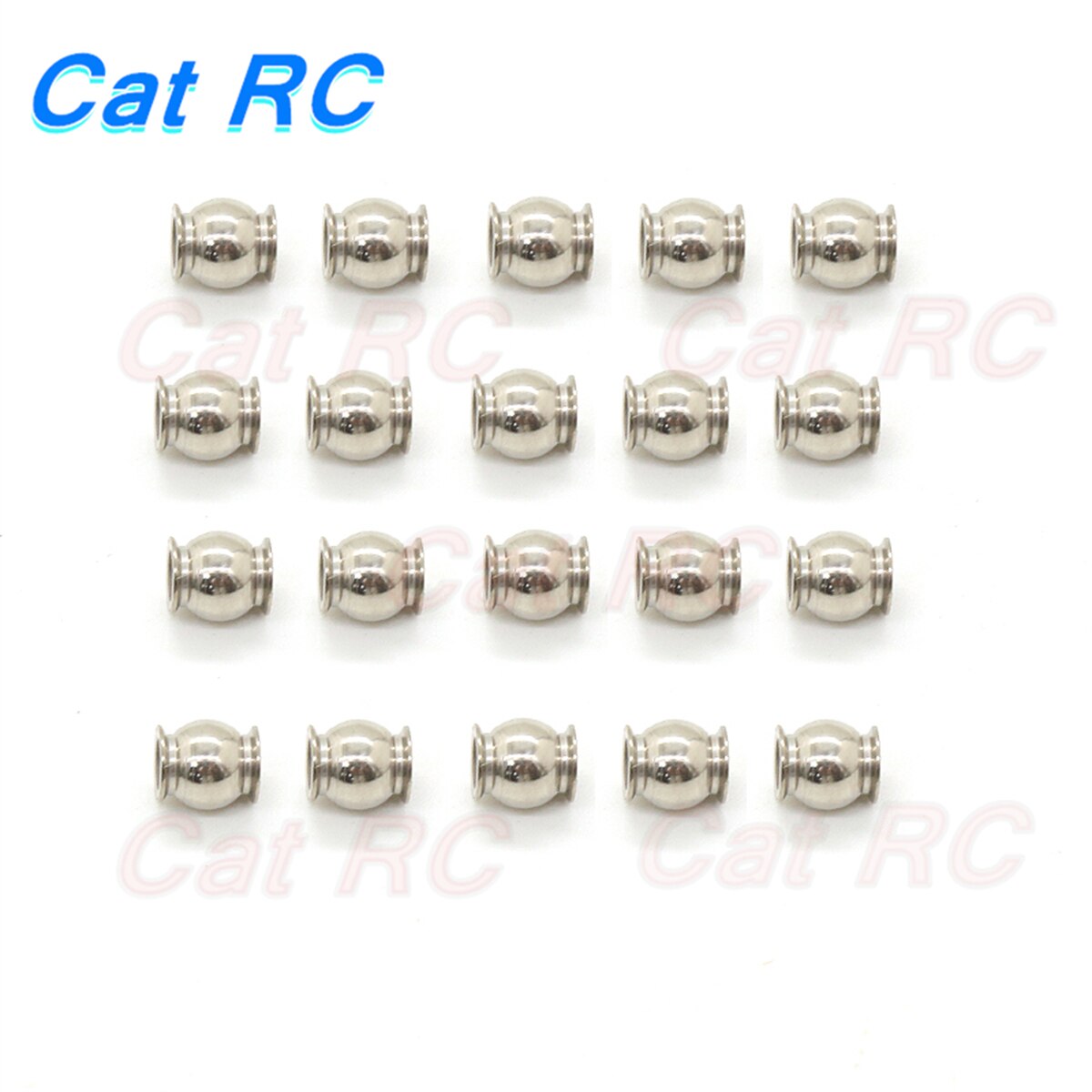 20pcs Metal Rod End Ball Joint General Trolley Ball Sets Universal For SUMMIT TRX4 1/10 Traxxas E-REVO REVO catRC