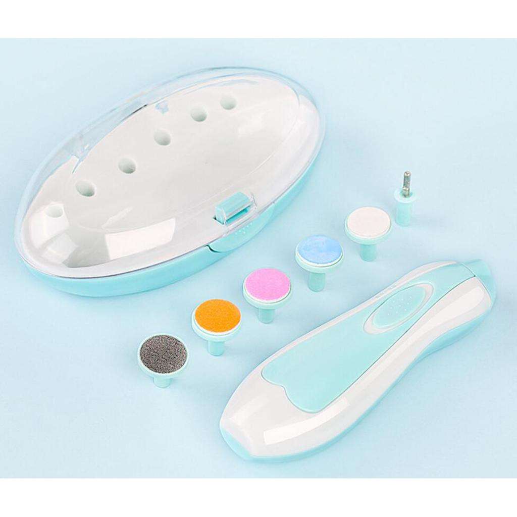 Elektrische Baby Nagel Datei Schermaschinen Trimmer Kleinkind Zehen Trimmen NäGel Polnischen Pflege Bausatz Tragbare Pedikübetreffend Haarschneidemaschine Schere
