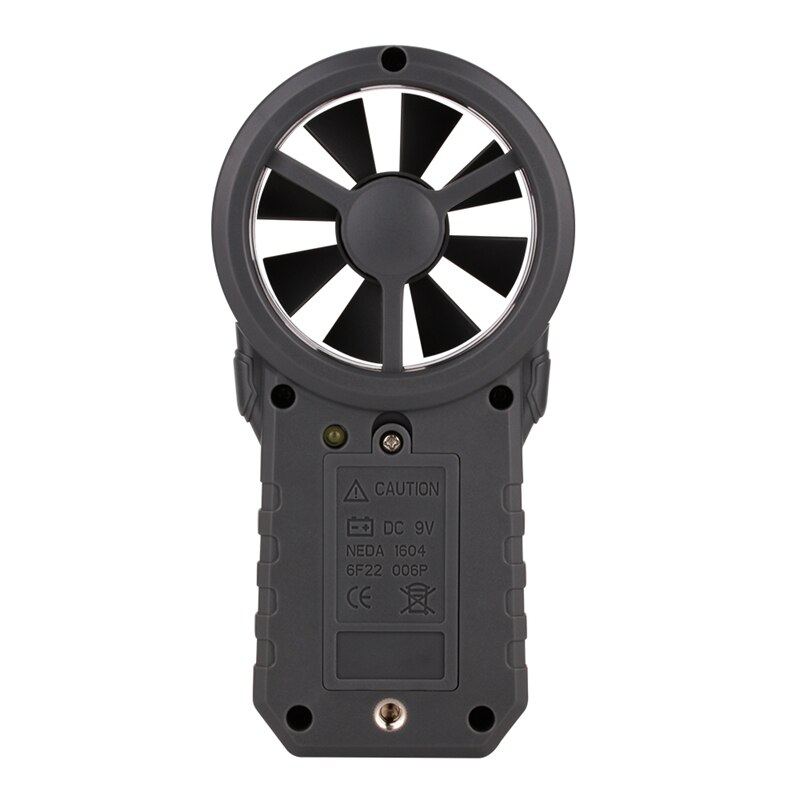 Anemómetro Digital portátil de 30 m/s, termómetro con retroiluminación, medidor de temperatura y velocidad del aire, indicador de viento y frío