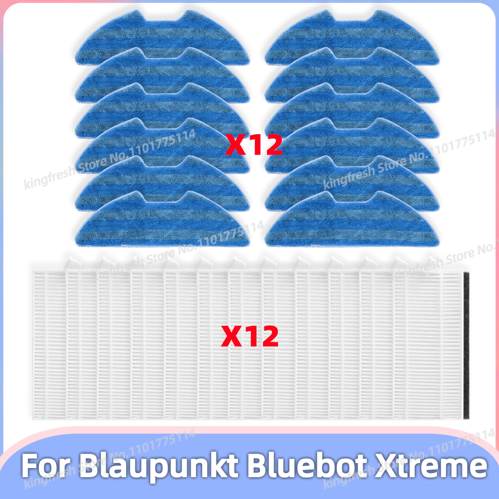 Geschikt voor (Blaupunkt Bluebot Xtreme) Stofzuigeronderdelen HEPA-filter Dweildoek Accessoires