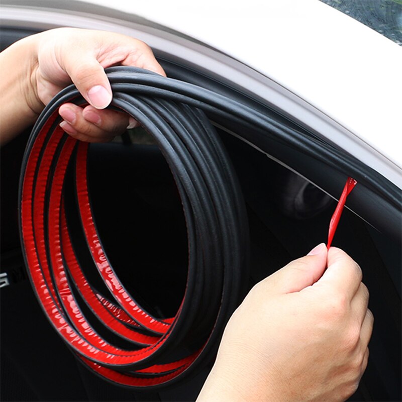 Diy universal gummi l typ bil dörr tätning remsor klistermärke bagageutrymme ljudisolering vattentät tätning klistermärken auto tillbehör