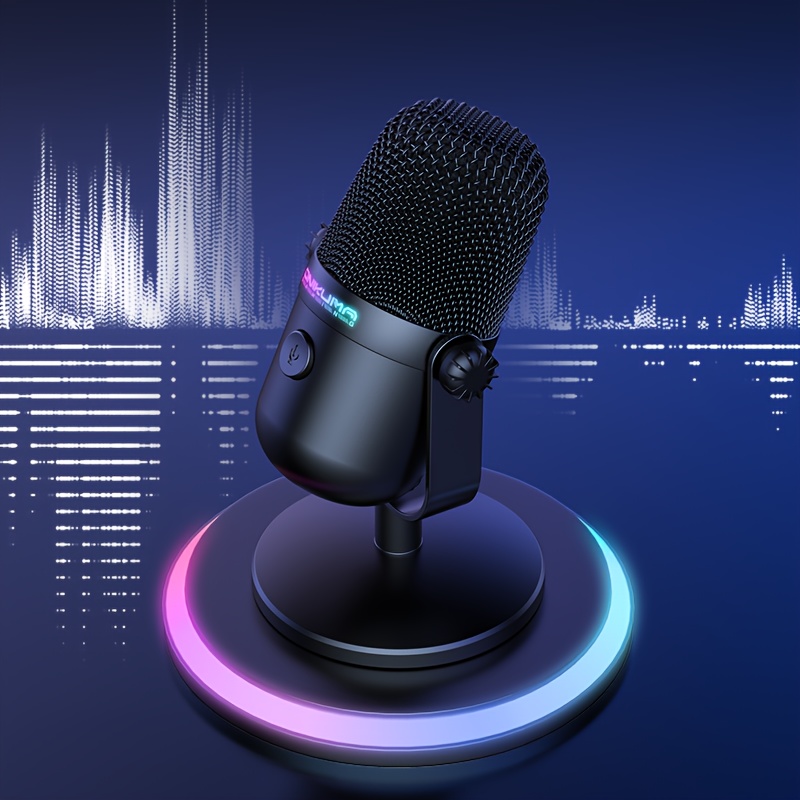 Onikuma M830 Desktop Conference Microphone Wired Standing Mic | Pc Karaoke Recording | Gaming Voice Chat | Hd Noise Reduction | Plug: Default Title