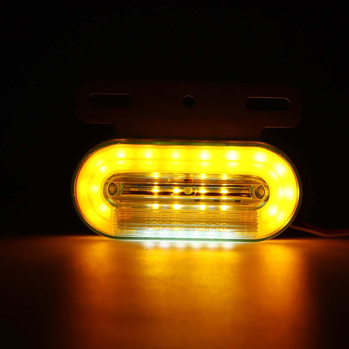 Dynamic 24V 12 LED Car Truck Side Marker Light External Lights Signal Indicator Lamp Tail Light 3 Modes Trailer Lorry