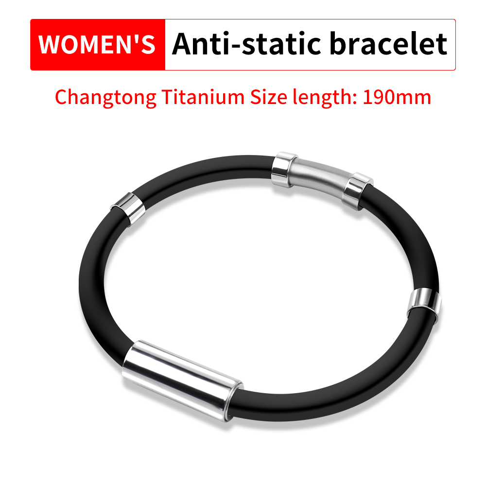 LUXIANZI Anti-Static Silicone Bracelet Universal Magnetic Sports Wristband For Women Men Wrist Strap To Remove The Body Static: LXZ921339D