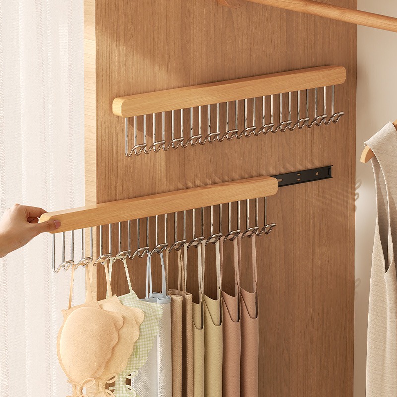 Suspender Hook Hanger Home Pull-out Wardrobe Clothes Drying Storage Rack Underwear Vest Storage Tool Telescopic Hanger