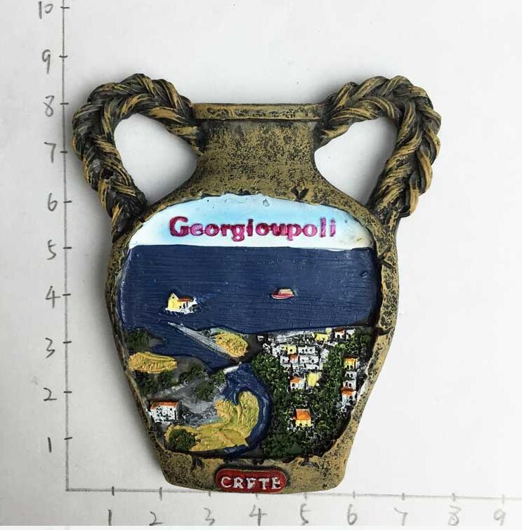 Kariatides hellas parthenon tempel griekenland toeristische reis souvenir 3d hars decoratieve koelkast magneet ambacht: Bordeauxrood