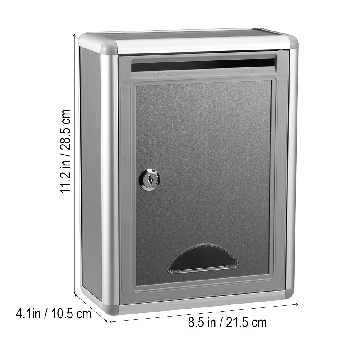 Forslagskasse aluminiumslegering væghængende lille klageboks postkasse til samfundsselskab firma med lås