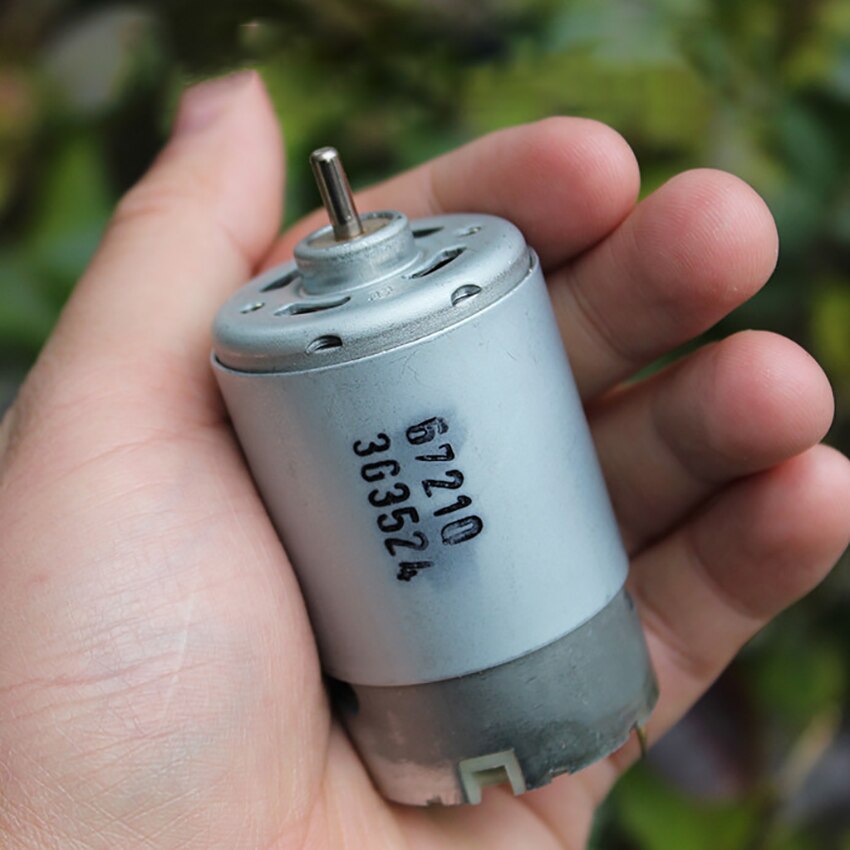 550 Motor DC12V 60W 19000 rpm High Power DC Motor Forward and Reverse Motor with Cooling Fan, Shaft Diameter 3.175mm, M3 Hole