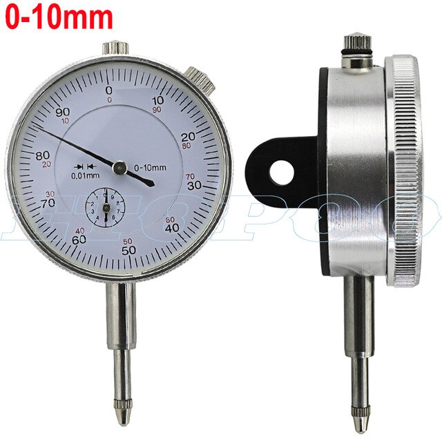 Dial Indicator 0-10mm 25mm Lug Back Test Gauge 22Pcs 4-48 Thread Tip For Dial & Test Indicators 0-30mm Dial Indicator Point Set: 10mm dial indicator