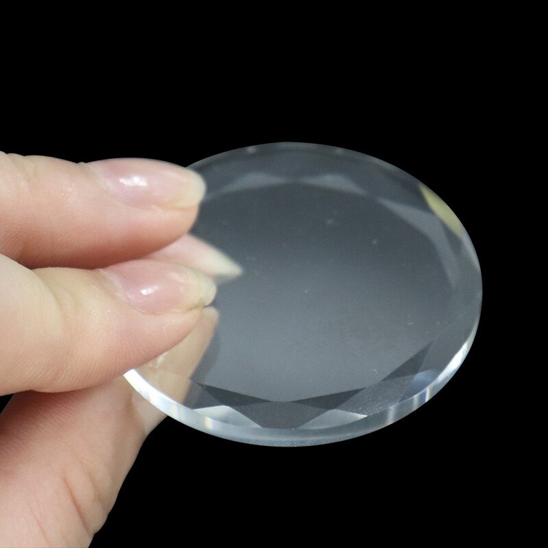 Support de pierre de Jade en cristal rond, colle adhésive pour Extension de cils colorés de , palette en verre stéréo, outils de maquillage