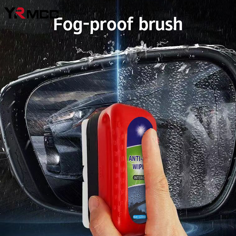 Agente desempañante para parabrisas de lavado de coches, cepillo de película de aceite para coche, limpiador de espejo antiniebla de vidrio, herramienta de detalles antiniebla, accesorios para coche