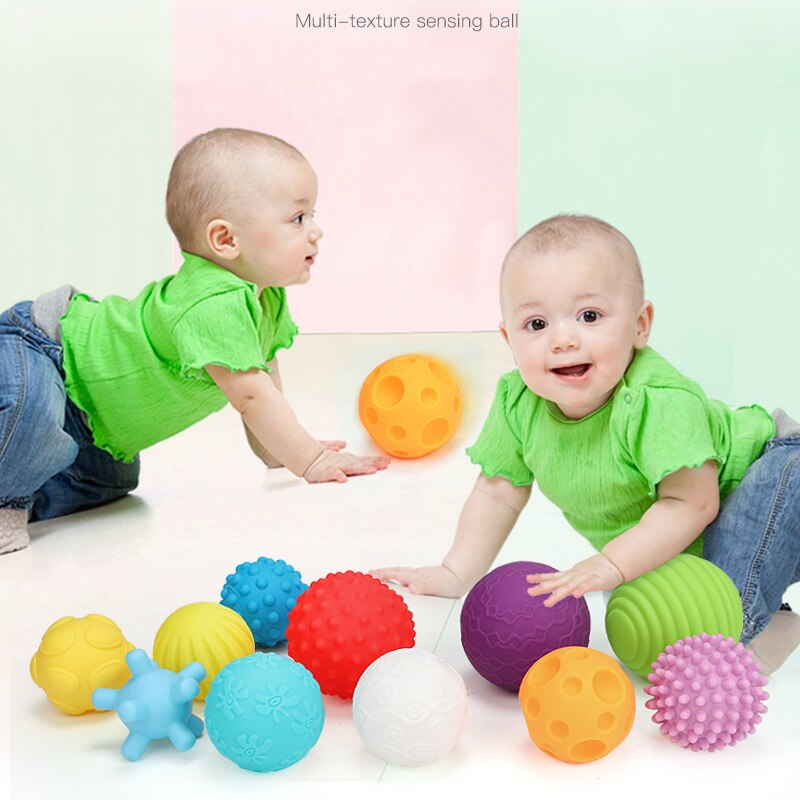 Kinderspeelgoed Kids Geweven Multi Bal Zacht Speelgoed Bal Set Ontwikkelen Baby Tactiele Zintuigen Massage Training Speelgoed Hand Touch bal
