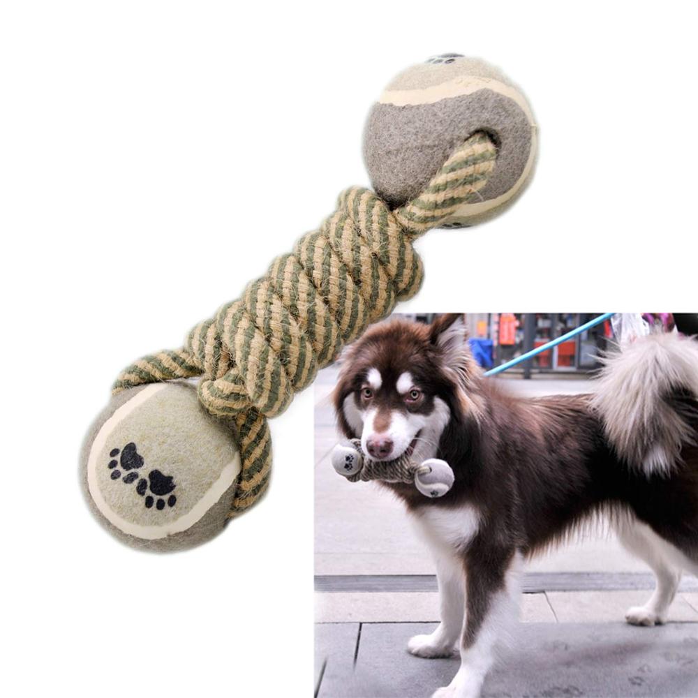 Hond Speelgoed Voor Verveling Hond Chew Speelgoed Hond Touw Speelgoed Hond Tanden Reinigen Speelgoed Onverwoestbaar Hond Speelgoed Hond Verjaardag Speelgoed halter Tennis