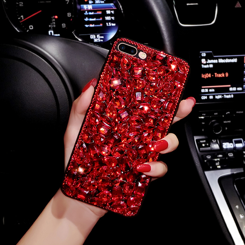 Luxus Frauen 3D Bling Handgemachte Strass Diamant Telefon Abdeckung Fall Für Samsung a50 a70 s8 s9 a40 a20 s10 plus telefon fall