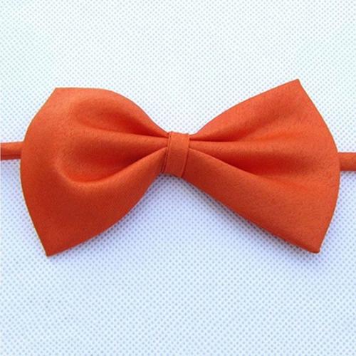 Leuke 1 Stuk Leuke Effen Kleur Verstelbare Pet Bow Tie Hond Kraag Strik Strikjes Gentleman Hond Vlinderdas pet Supply: Orange