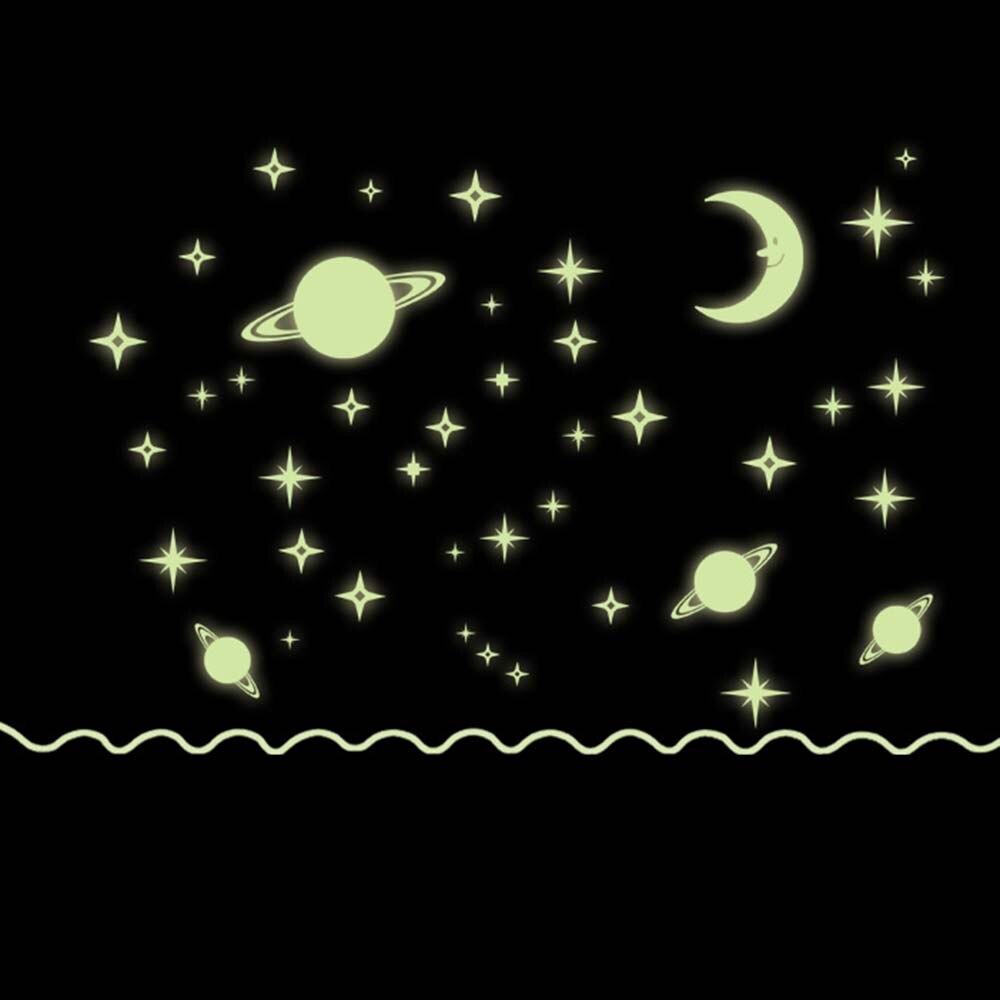 100 Stuks Lichtgevende Sterren Maan Muursticker Voor Kinderkamer Slaapkamer Decoratie Decals Glow In The Dark Sterren 3D Stickers decal