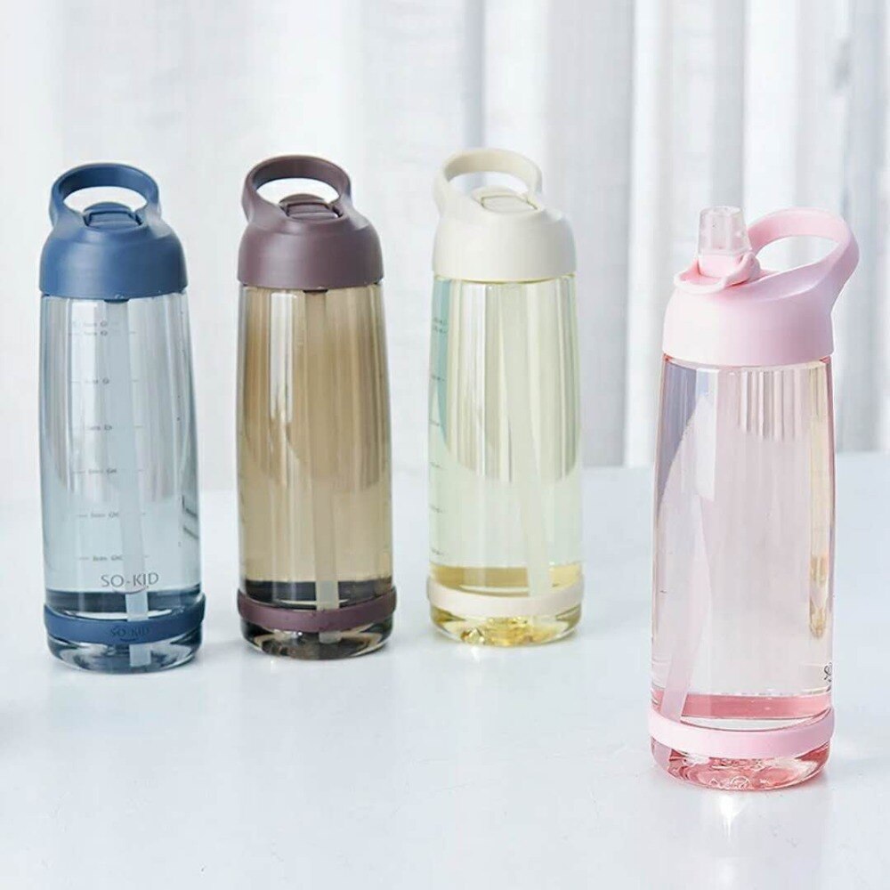 1000ml Water Bottle With Straw Portable Sports Shaker Gym Bottles My Drink Cute Water Bottle Kids Baby Waterbottle Drinkware