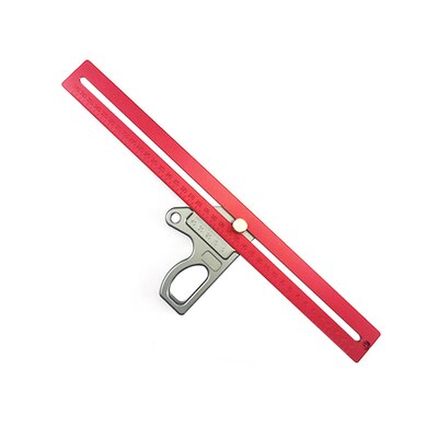 200/300/400mm 45 degree ruler Aluminum marking Ruler Height Ruler Woodworking Scriber Woodworking Scribe Gauge Measuring Tool: 400mm