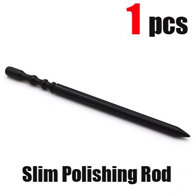 Abrillantadores de bordes de cuero diferentes, herramientas de pulido lateral de cuero, varilla de pulido artesanal de borde redondo, accesorios de cuero, herramienta, 3 unidades: Slim Polishing Rod