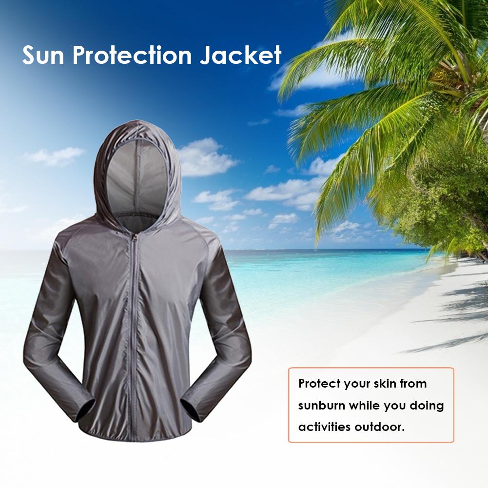 Waterdichte Mannen Hooded Jassen Zon Snel Droog Outdoor Anti-Uv Fietsen Camping Ultra Licht Jas Kleding