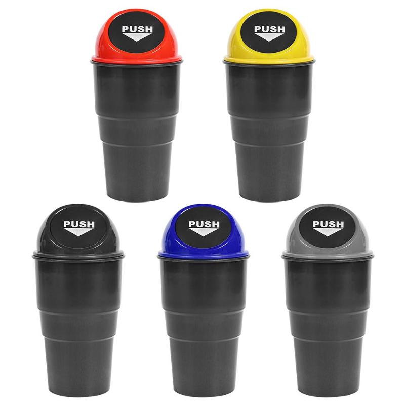 Car Mini Garbage Can Auto Trash Can Vehicle Dust Holder Bin Box
