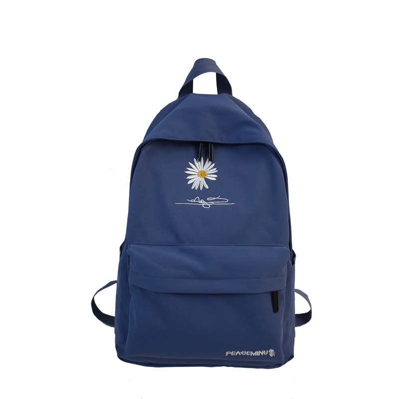 Rugzak Voor Tieners Schooltas Met Borduurwerk Kinderen Tassen Meisjes Tiener Mochila Feminina Black Laptop Vrouwen Bookbags: Blauw