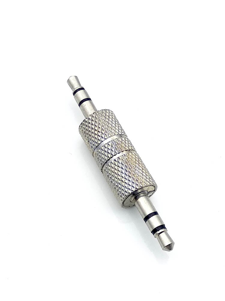 1PCS 3.5mm Stereo Male Plug naar Male Plug Audio Adapter 3.5 Jack Hoofdtelefoon Koppeling Converter Professionele Connector
