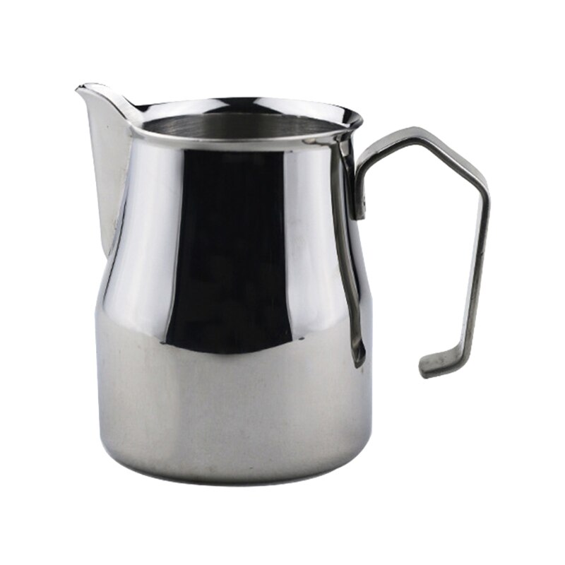 Milk Frothing Pitcher Jug - 12oz/350ML Stainless Steel Coffee Tools Cup Suitable for Espresso, Latte Art and Frothing: Silver