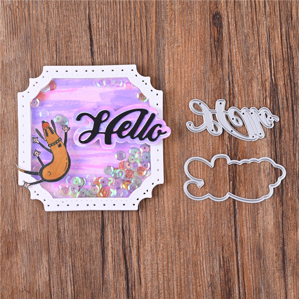1 Stück Metall-Schablone Französische Wörter – Lettering-Stencil Für Karten, Scrapbooking & Deko