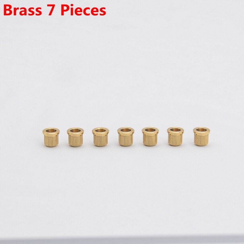 Embouts de cordes en laiton/acier inoxydable, 8MM, pour guitare électrique JP (original): Brass 7 Pieces