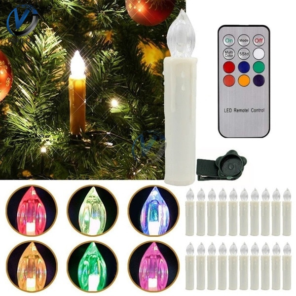 10Pcs/set LED Candle Lamp Simulation Flame Tea Light Flickering Flameless LED Candles for Home Wedding Birthday Party