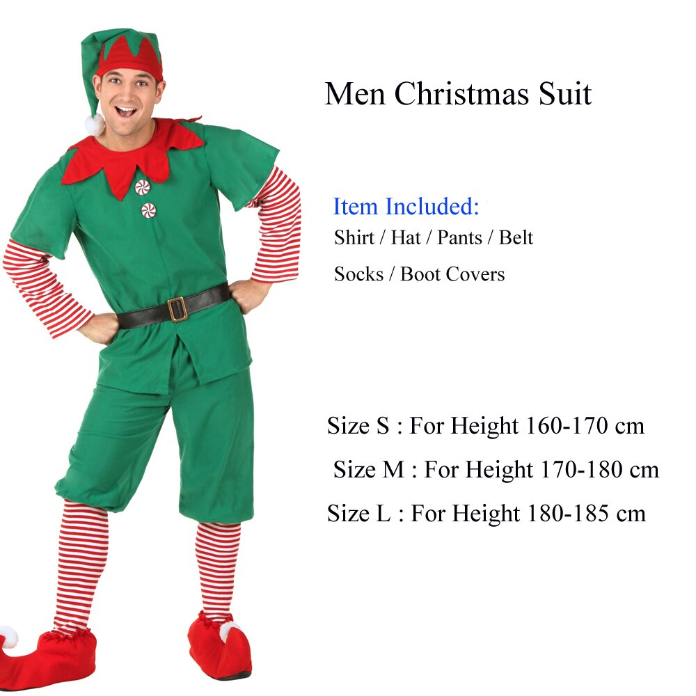 Snailify christmas outfitgirls tonttu puku perhe joulupuku vanhempi lapset naisten joulupuku: Miehet / S