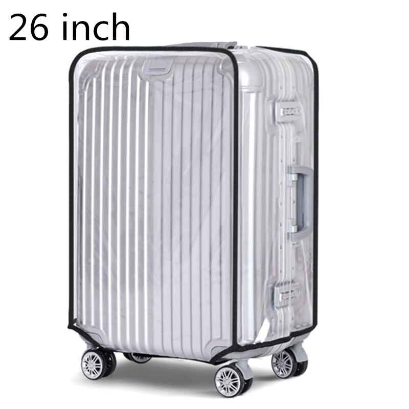 Housse de protection universelle étanche 20 "/22"/24 "/26"/28 "/30" couvercle de valise de protection Transparent pour valise de voyage: 26inch