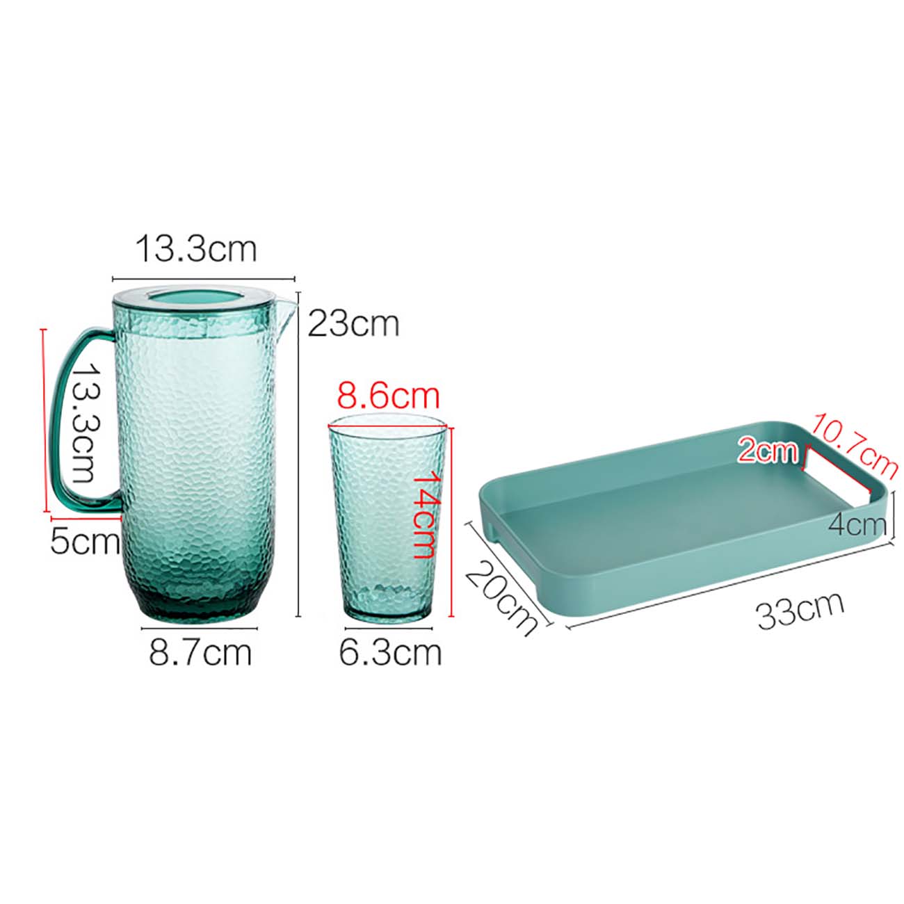 1950ml Plastic Juice Water Bottle Jug Drinkware Large Bottle Pot with Lid Water Dispenser Container Green Cup Mug