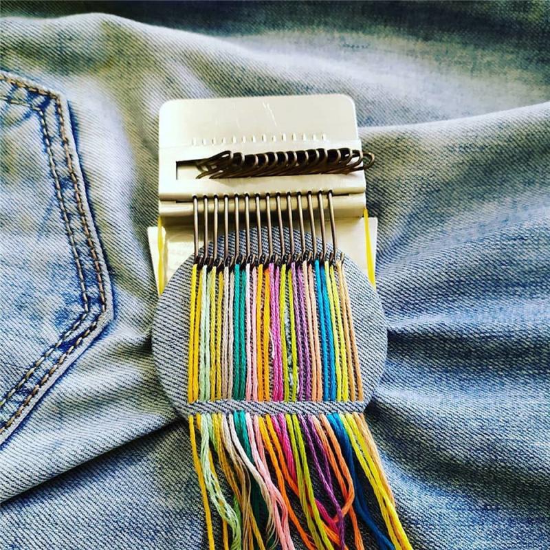 Small Loom Speedweve Weave Tool Portable Darning Machine Small Knitting Machine Tool 10/14/ 28 Needle ​mini Sewing Machines