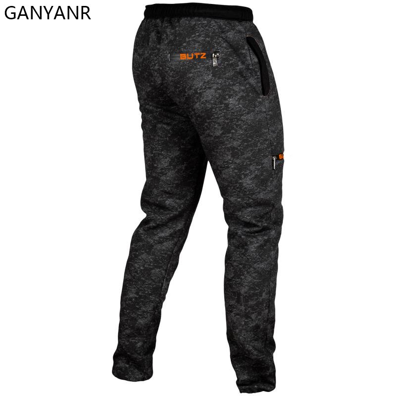 GANYANR corriendo pantalones hombres correr gimnasio entrenamiento deportivo ropa deportiva polainas pantalones Trackpants de entrenamiento de fútbol pantalones de pista