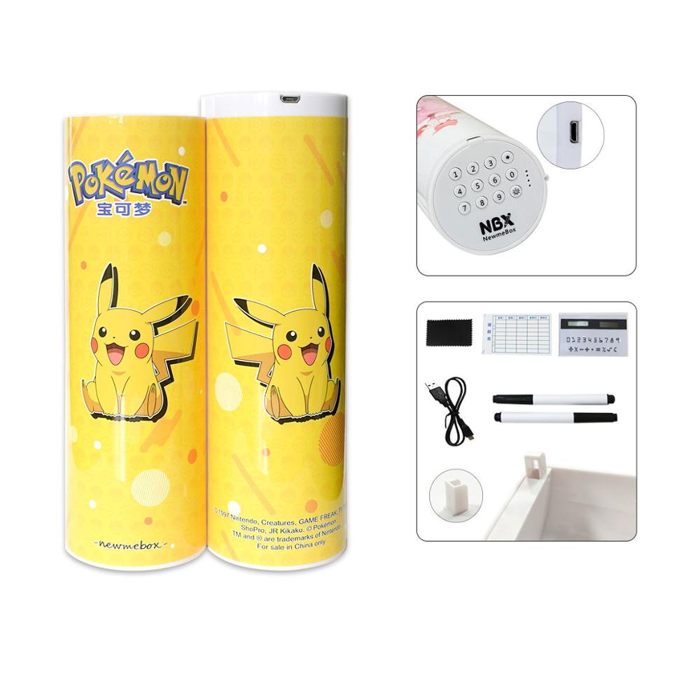 NBX zamek elektroniczny kod piórnik hasło piórnik Anime stacjonarne ruchome piaski pudełko na długopis robić przyborów szkolnych chłopiec dziewczyny prezent