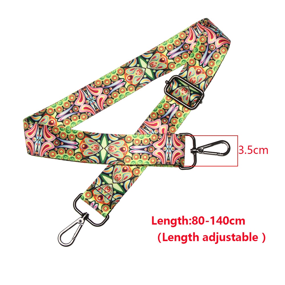 Rétro sangles pour sacs femmes arc-en-ciel réglable sac à bandoulière ceinture chaîne décorative sac à main sangles sac accessoires