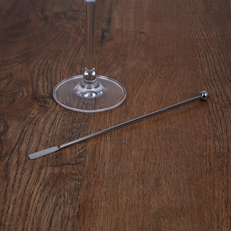 Varilla para remover el café, varita mezcladora de acero inoxidable para cóctel, palillos mezcladores para Bar, fiestas de boda, agitador de cóctel 19cm 1 unidad