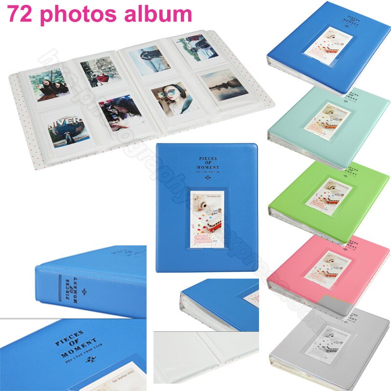 Samma album &amp; pu läderfodral i par för fujifilm instax mini 9 8 kamera, fujifilm instax minifilmer