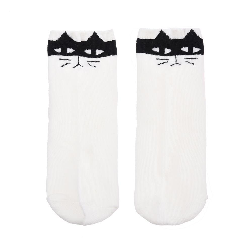 Cartoon Leuke Oren Dier Patroon Babysokjes Kid Cloting Accessoires katoen Anti Slip Sokken Baby Voor Jongen Meisje 0 2 jaar: Zilver