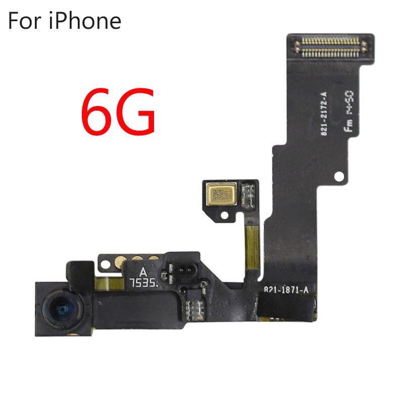 Mały przedni aparat dla iPhone 6 6s 7 8 Plus 5S SE 2020 czujnik zbliżeniowy twarz przednia kamera Flex Cable telefon naprawa części: 6G