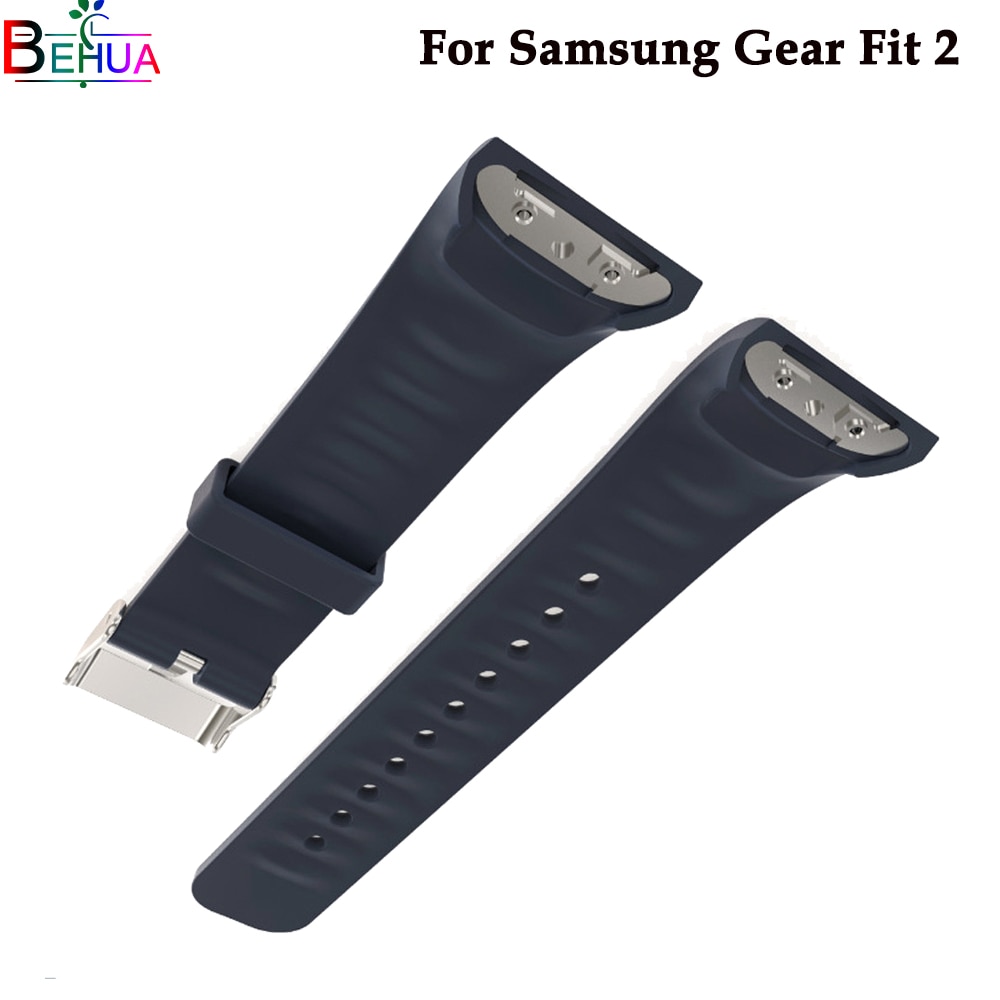 Bracelet en Silicone pour Samsung Gear Fit 2 montre de remplacement de sport bracelet de montre pour Samsung Fit2 SM-R360 accessoires