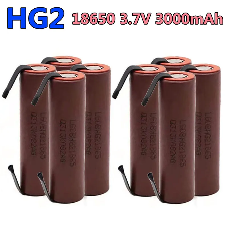 Original.Recargable.HG2-batería. De Litio,3,7 V, 3000mAh,para.18650.HG2.30A, Juguetes,Linterna, Herramientas.