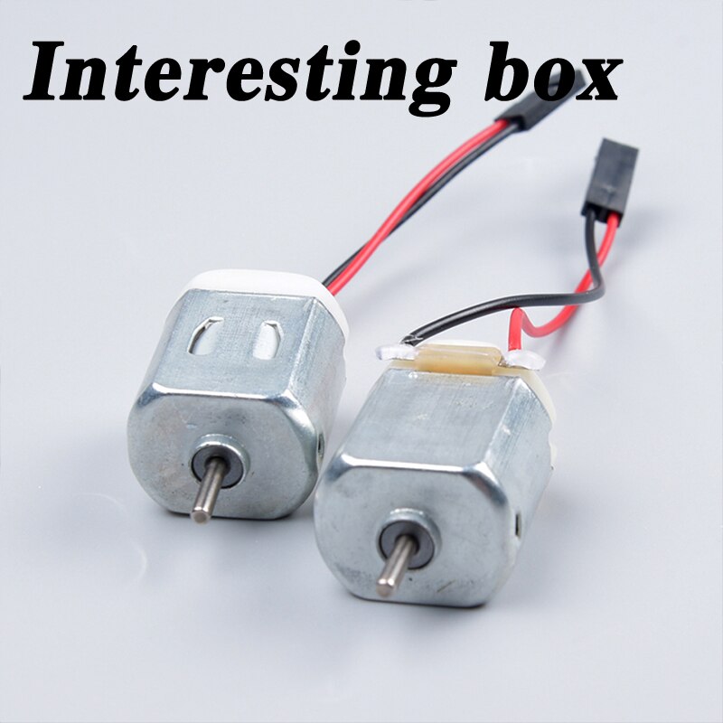 130 wire motor DIY robot car parts DC micro motor with connecting wire bus head